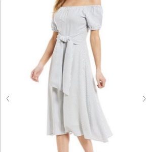 Antonio Melani blue & white pinstripe dress 🤍